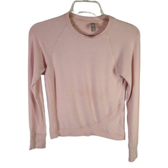 Athleta Girl Other - Athleta Girl Pullover Shirts Crew Neck Long Sleeve Solid Pink Womens Size M 8-10